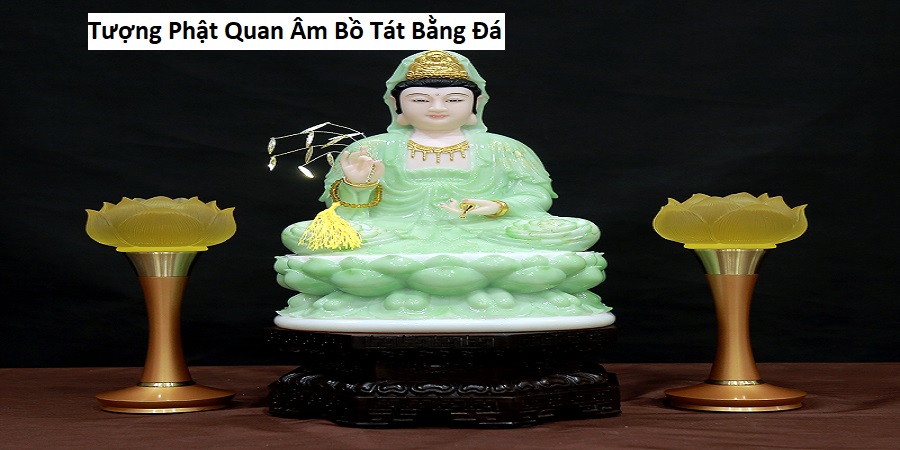 Tượng Phật Quan Âm Bồ Tát bằng đá